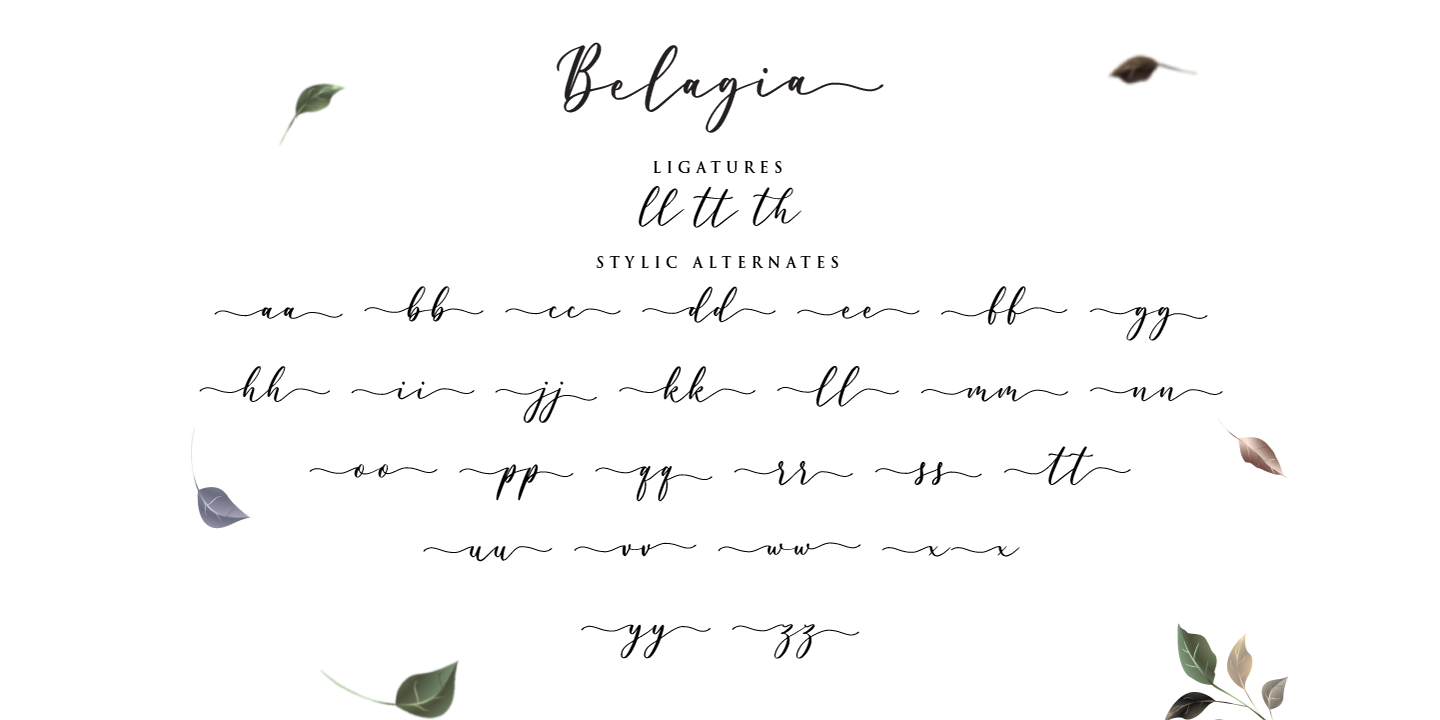 Пример шрифта Belagia Regular